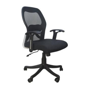 Fabric Head Support Office Chair, Black Manufacturers in Barwani