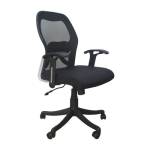 Fabric Head Support Office Chair, Black Manufacturers in Barwani