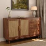 Wood Sideboard with Cane Accents  Manufacturers in Barnala