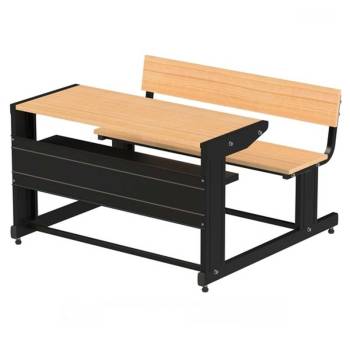 Wooden Black Double Seater Desk Manufacturers in Gumla