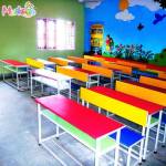Wooden Multicolour Classrom Furniture Desk Manufacturers in Gumla